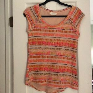 Zara Cap Sleeve Stud Detail Knit